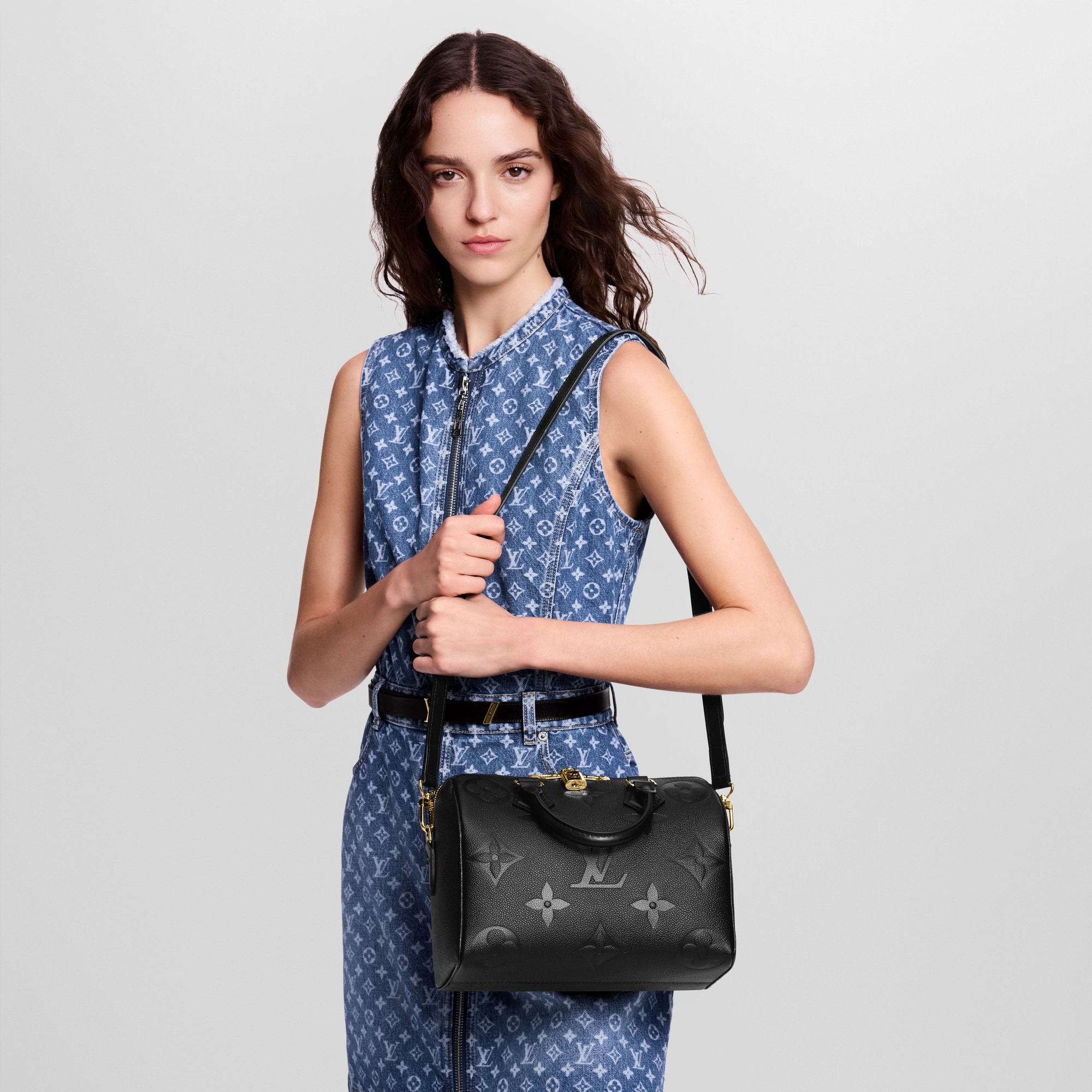 Speedy Bandoulière 25 Monogram Empreinte Leather - Women